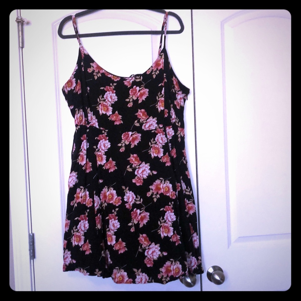 Floral print skater dress